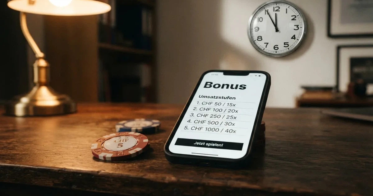 Bildschirm mit Bonusbedingungen, Einsatztabelle und einer Uhr im Hintergrund — online casino bonus ohne umsatzbedingungen