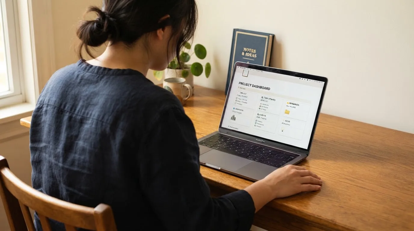 Person am Laptop liest eine Übersichtsseite zu Geldspielen im Internet — online casino mit autoplay